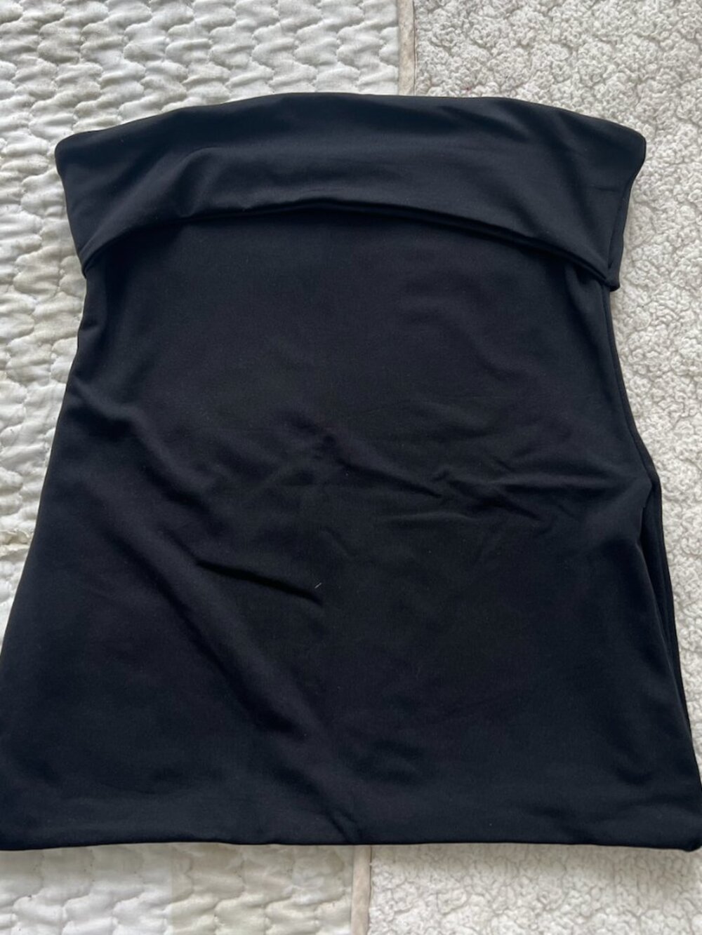 Black Strapless Tube Top – Size S
